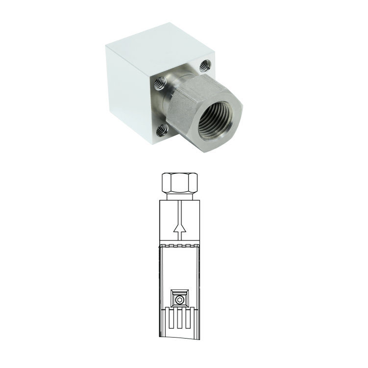 Zpětný ventil pro hmotnostní průtokoměr